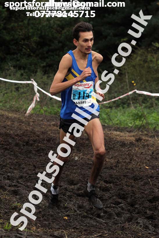 Senior men, National Cross Country Relay Champs., Berry Hill Park, Mansfield.  Photo: David T. Hewitson/Sports for All Pics